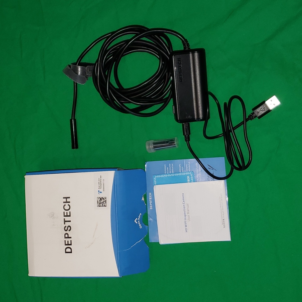 Depstech Wireless Endoscopic 2.0 MP HD WiFi Borescope IP67 Waterproof 33ft Camer